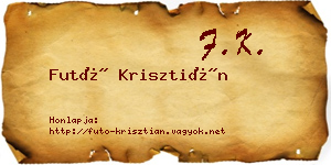 Futó Krisztián névjegykártya