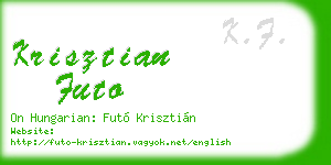 krisztian futo business card