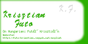 krisztian futo business card